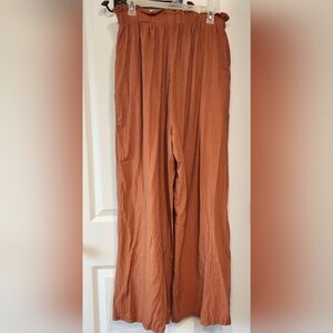 L Love Women's Wide Leg Pants In Pumpkin Spice